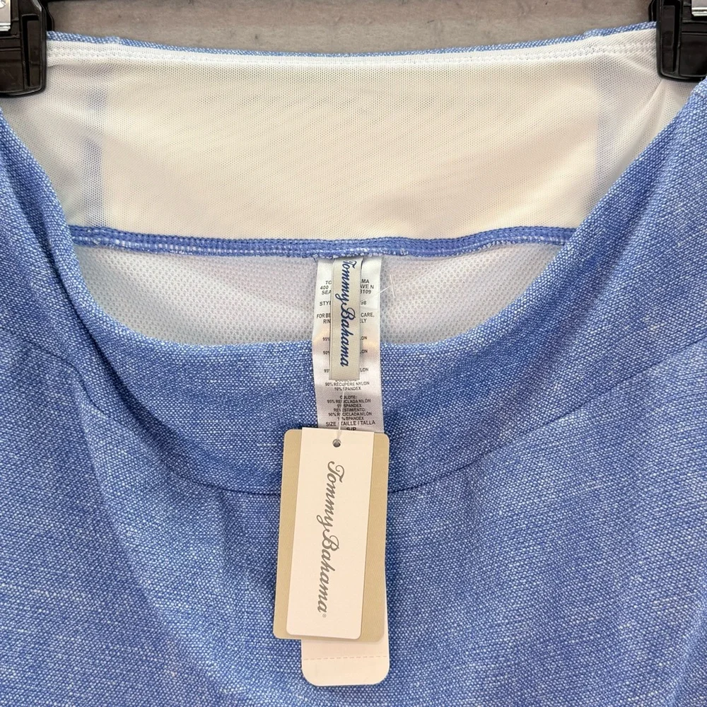 Tommy Bahama - new women’s Island Cays Skort UPF 50+ light blue Denim print SZ S